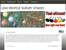 Tablet Screenshot of lowprofilesurveystake.com